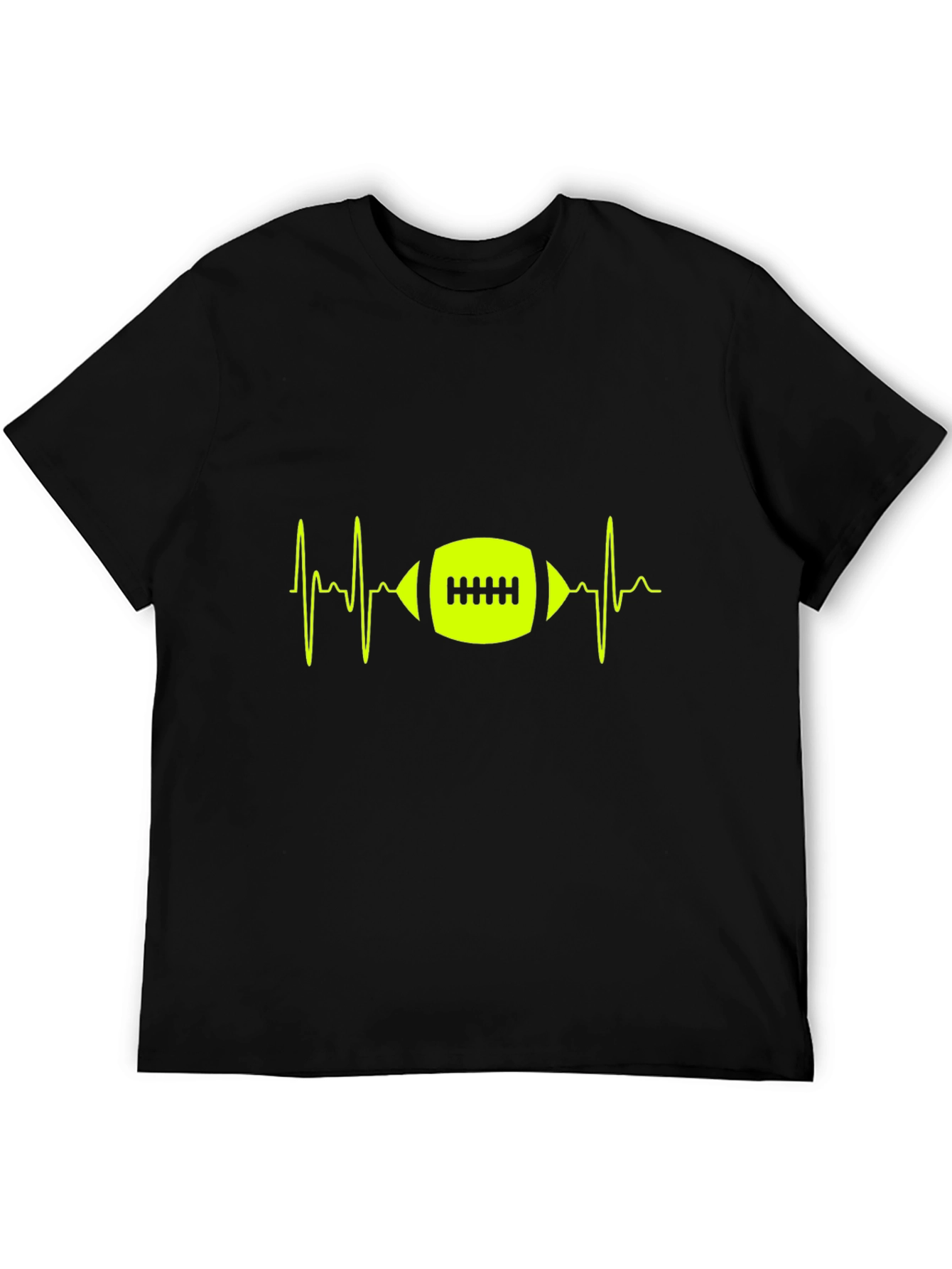 Football Heartbeat Graphic Tee
