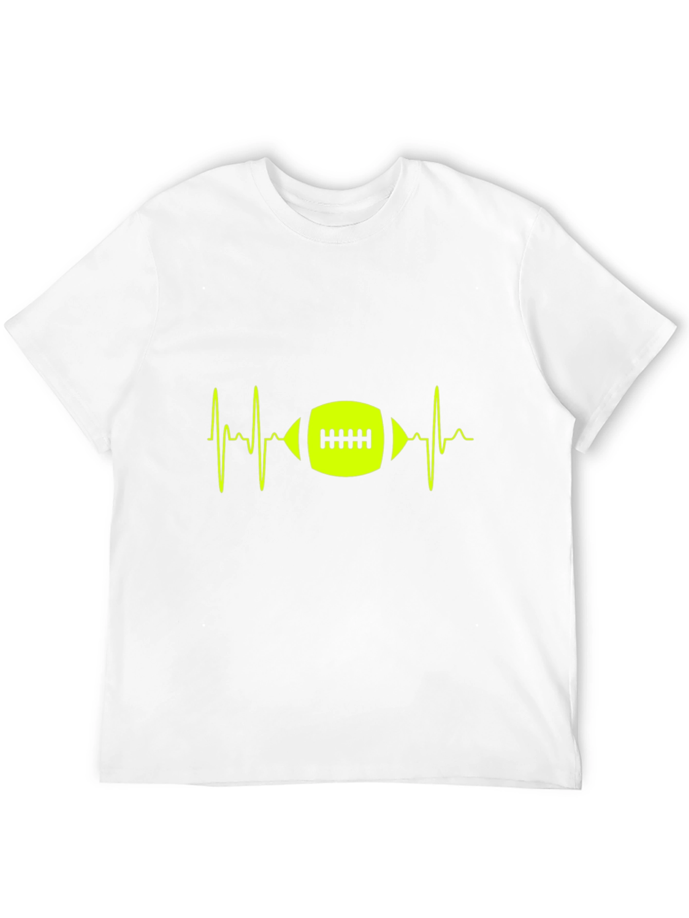 Football Heartbeat Graphic Tee