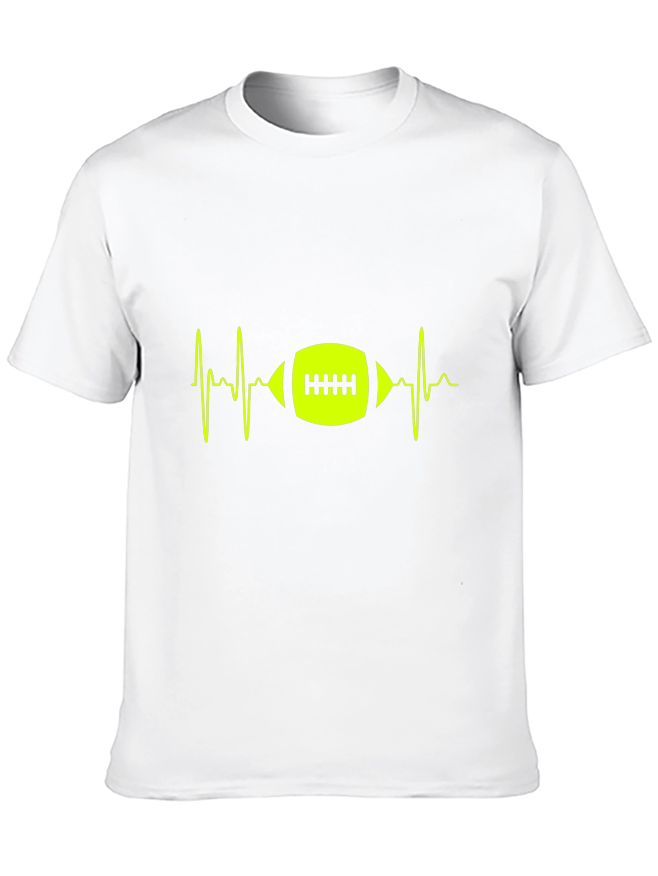Football Heartbeat Graphic Tee