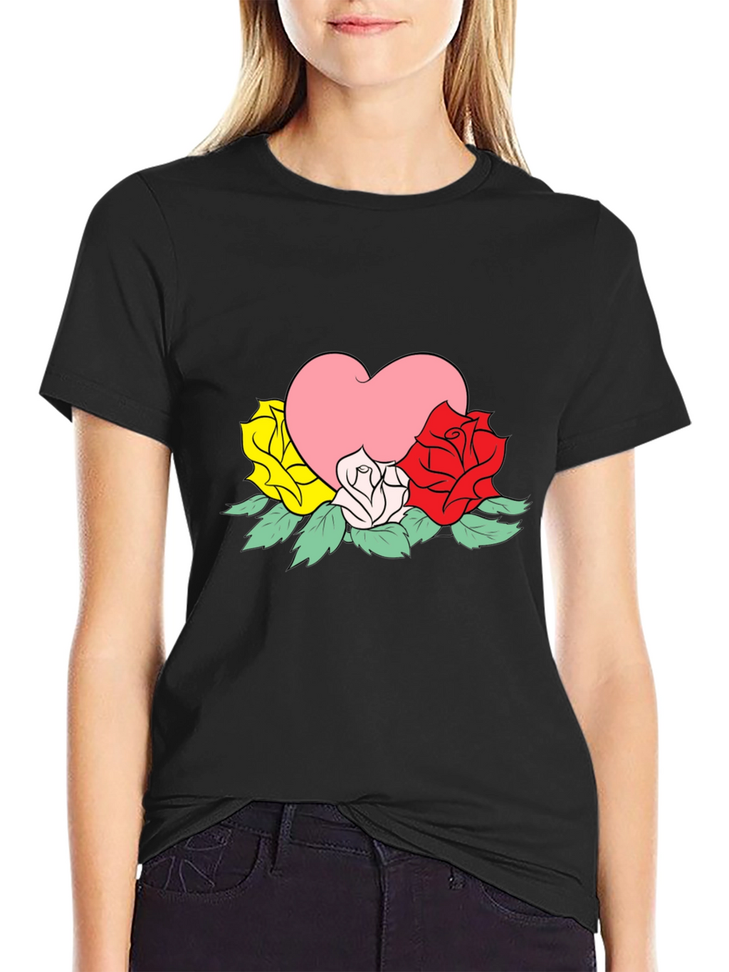 Heart & Roses Graphic Tee