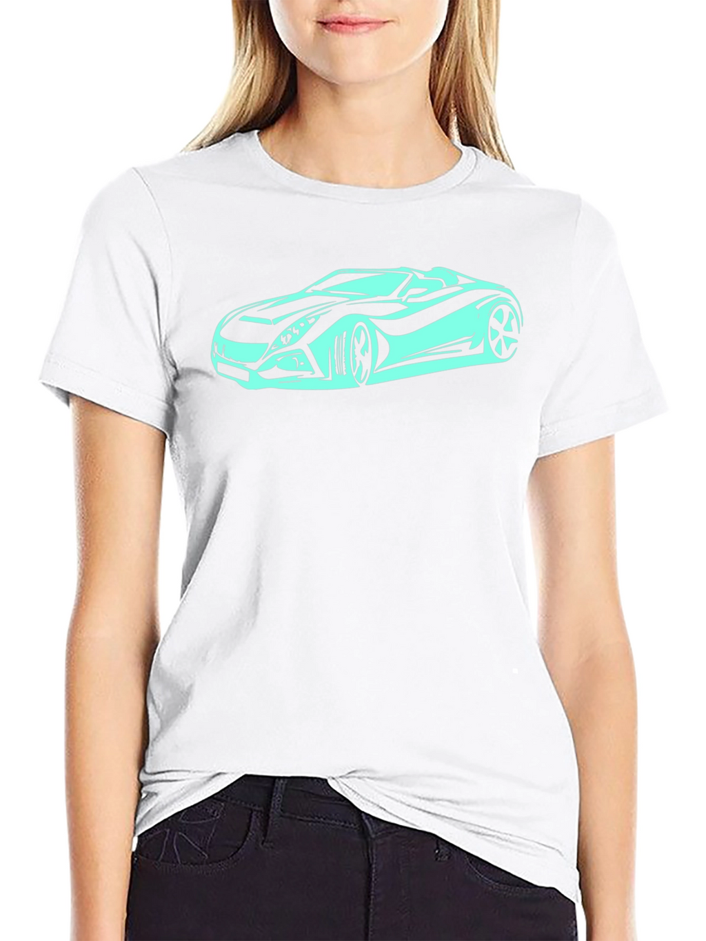 Cool Car Graphic Black T-Shirt - Stylish Automotive Tee