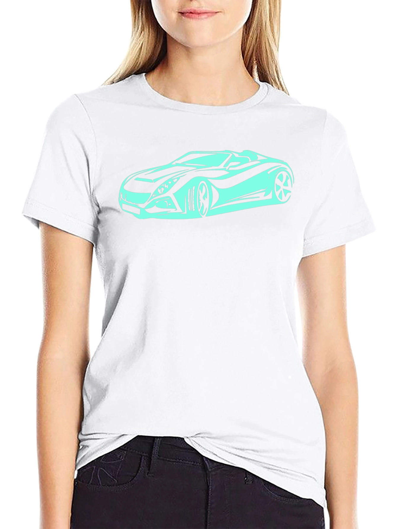 Cool Car Graphic Black T-Shirt - Stylish Automotive Tee