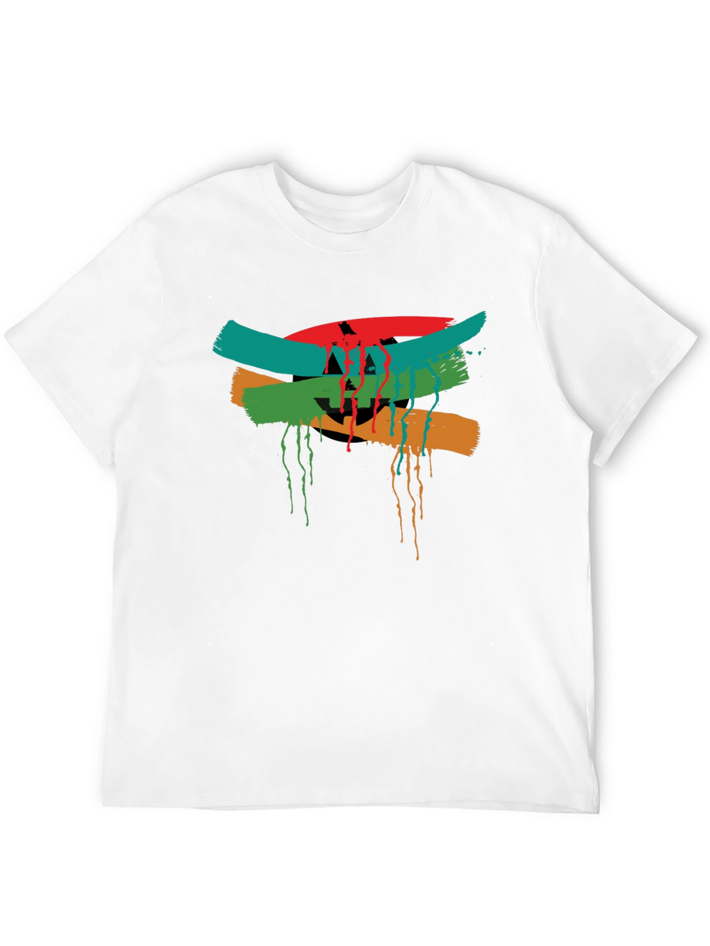 Abstract Graphic Tee - Mens Black T-Shirt