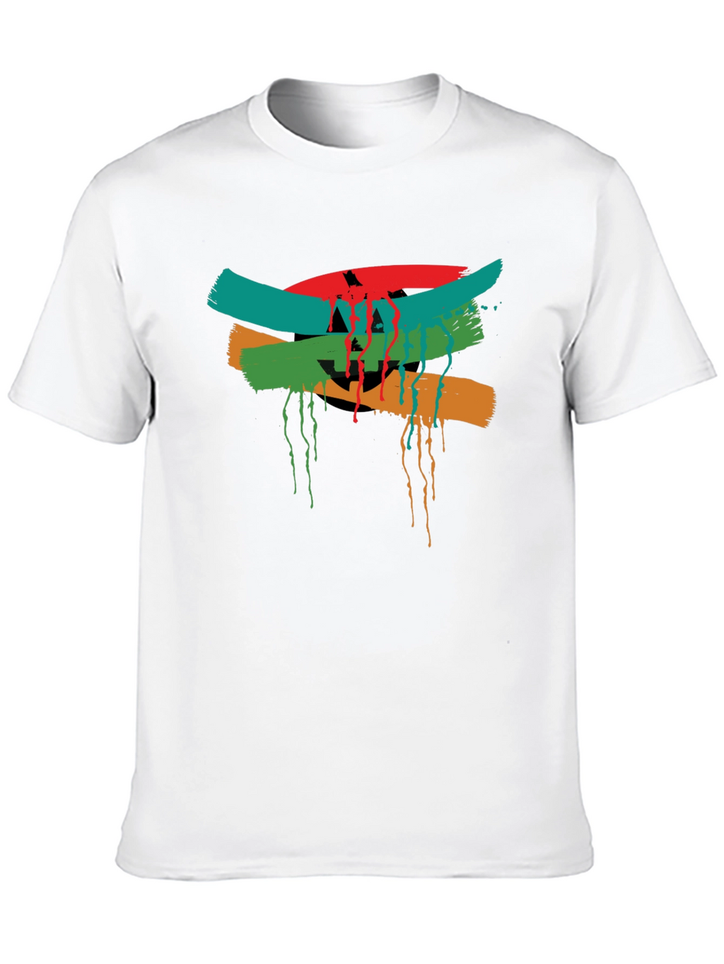 Abstract Graphic Tee - Mens Black T-Shirt