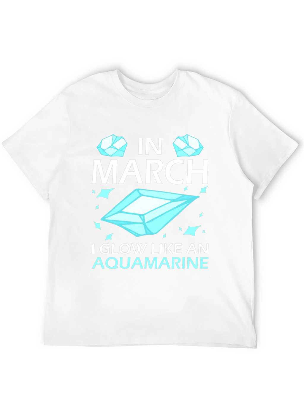 March Aquamarine Birthday T-Shirt