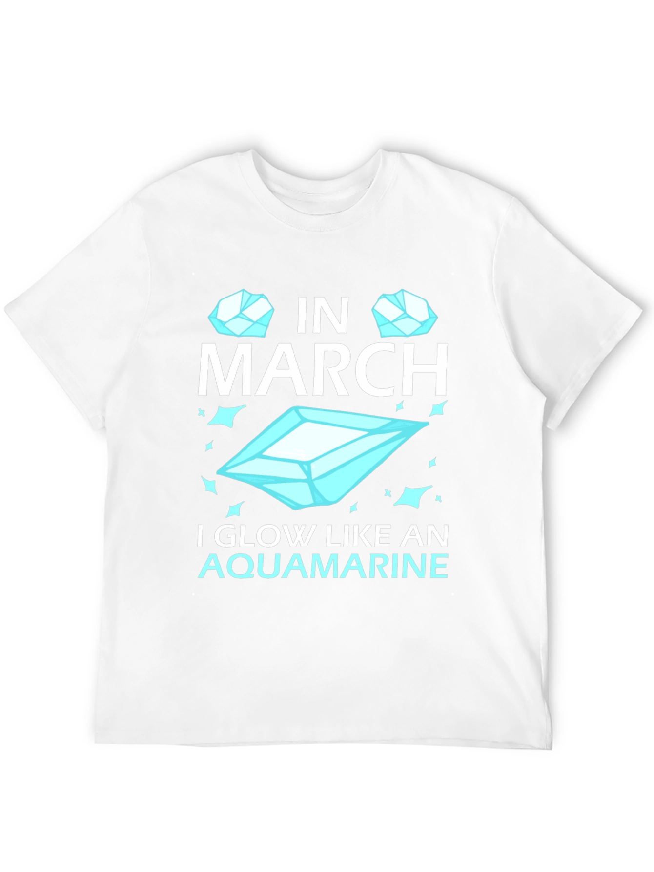 March Aquamarine Birthday T-Shirt