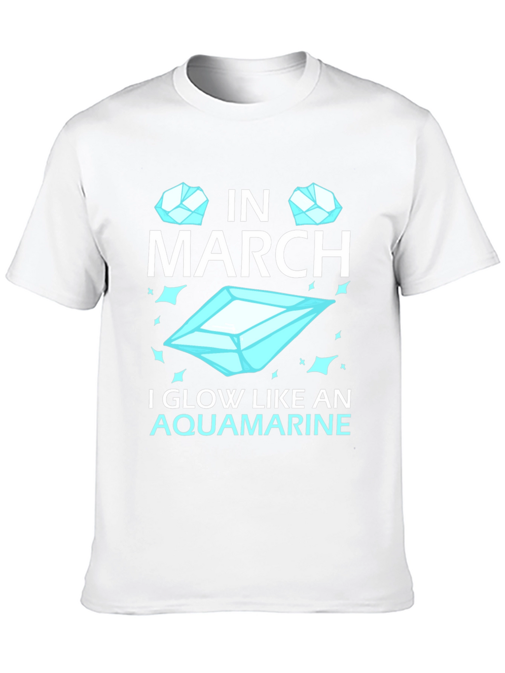 March Aquamarine Birthday T-Shirt