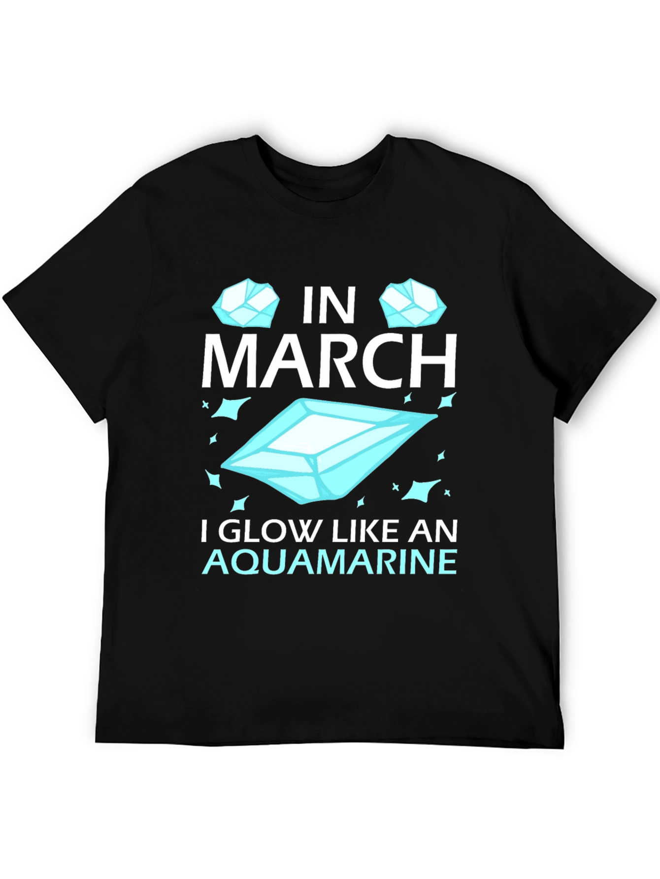 March Aquamarine Birthday T-Shirt