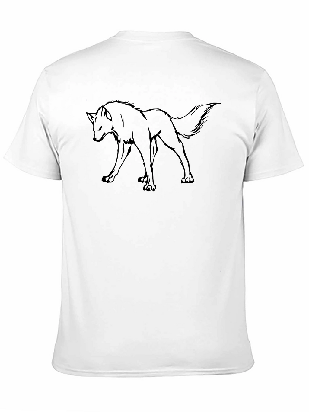 Wolf Graphic Black T-Shirt | Mens Casual Tee