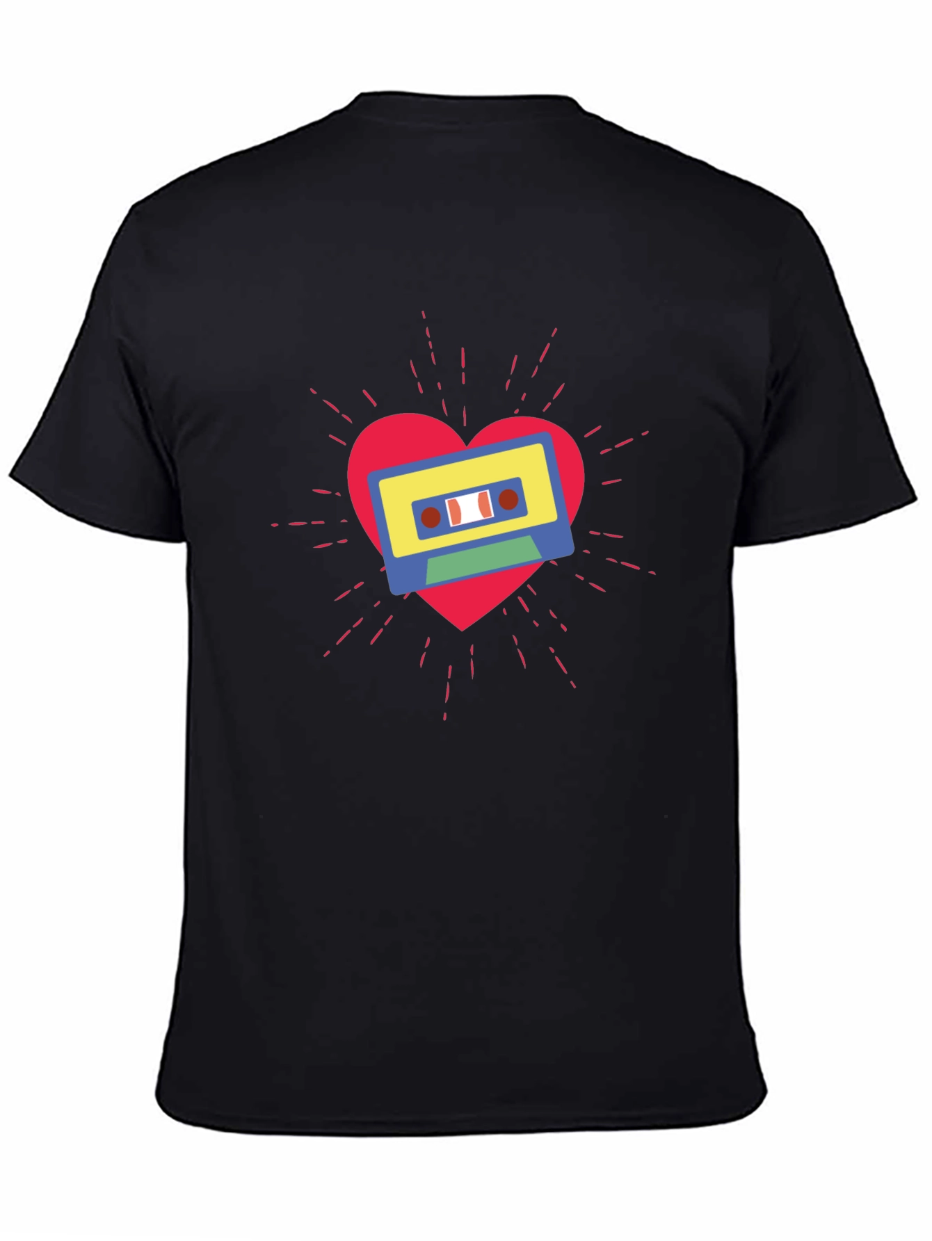 Retro Cassette Heartbeat T-Shirt