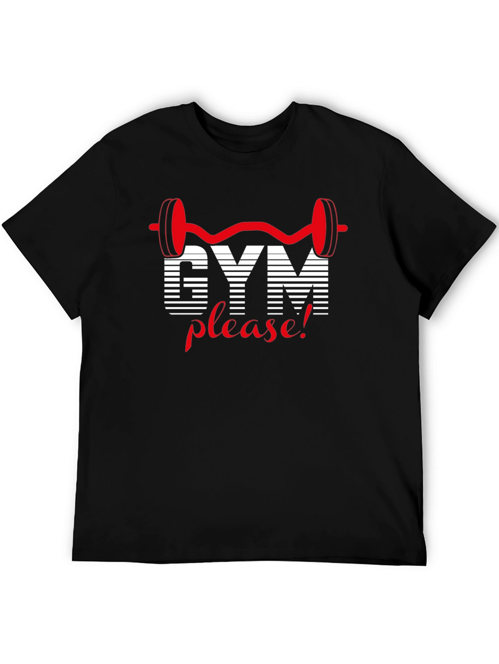 Gym Please! Black T-Shirt