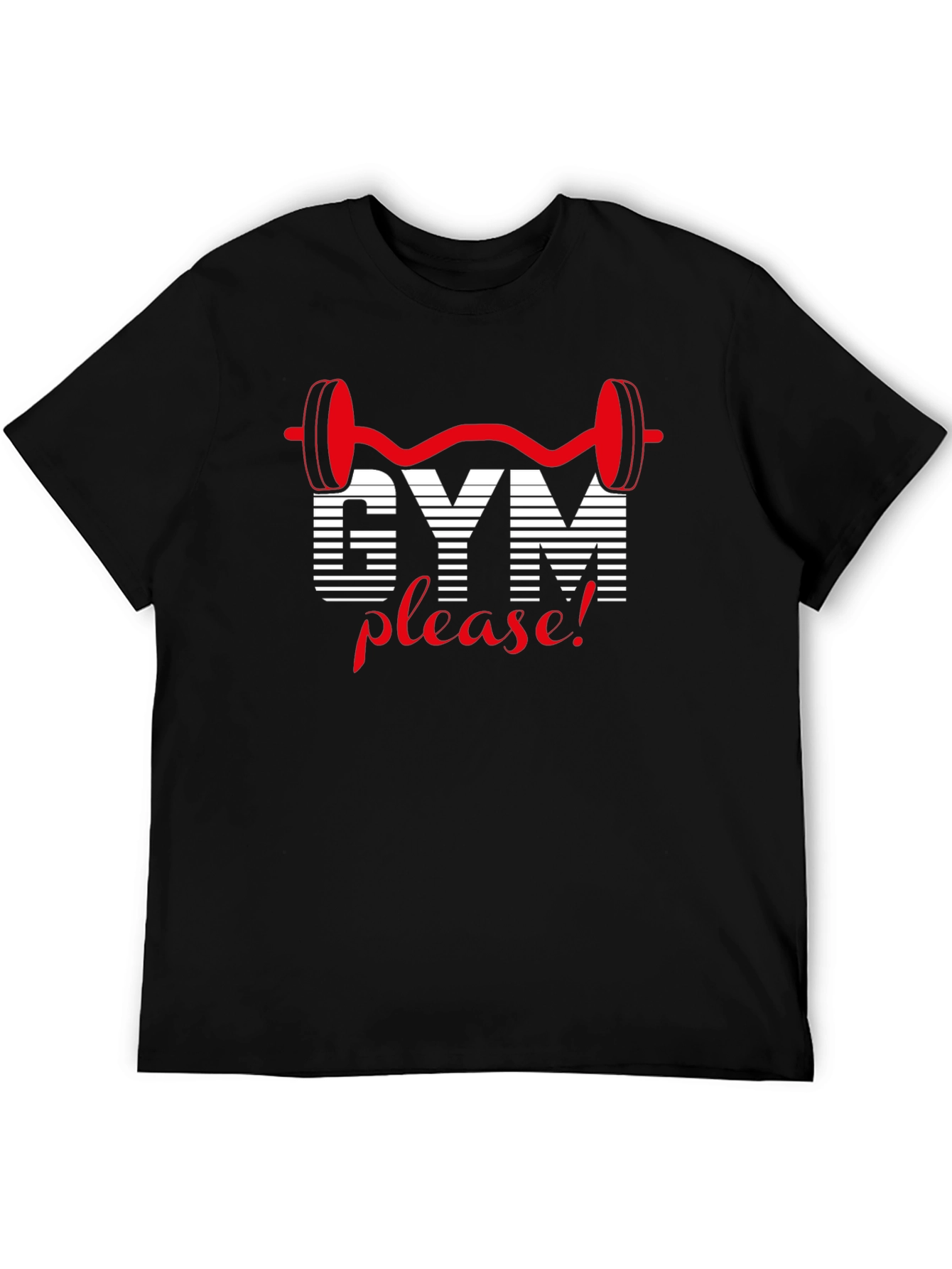 Gym Please! Black T-Shirt