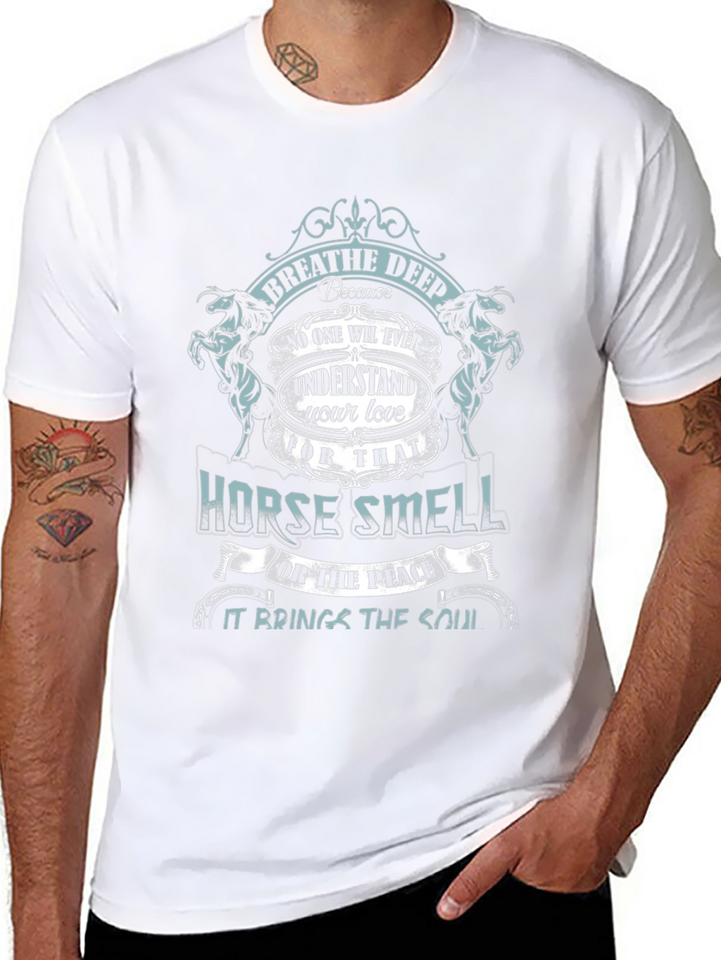 Breathe Deep Horse Smell Graphic Tee