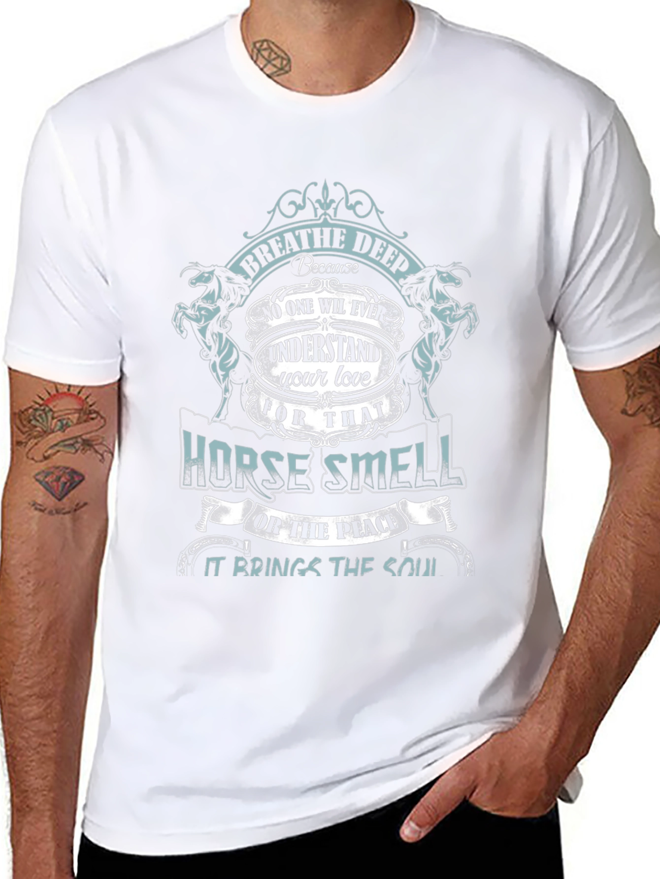 Breathe Deep Horse Smell Graphic Tee
