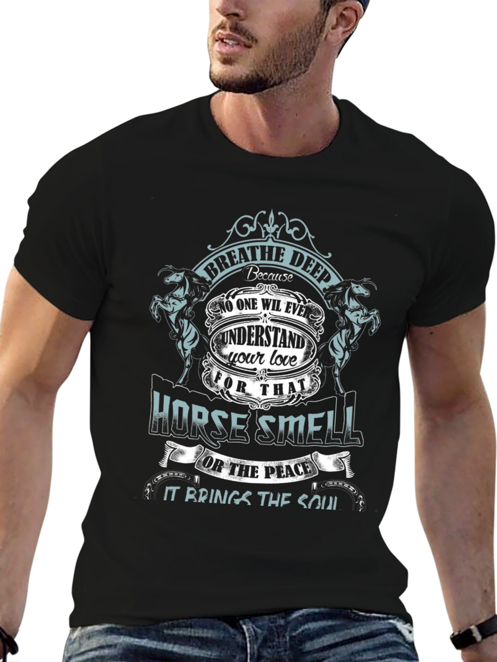 Breathe Deep Horse Smell Graphic Tee