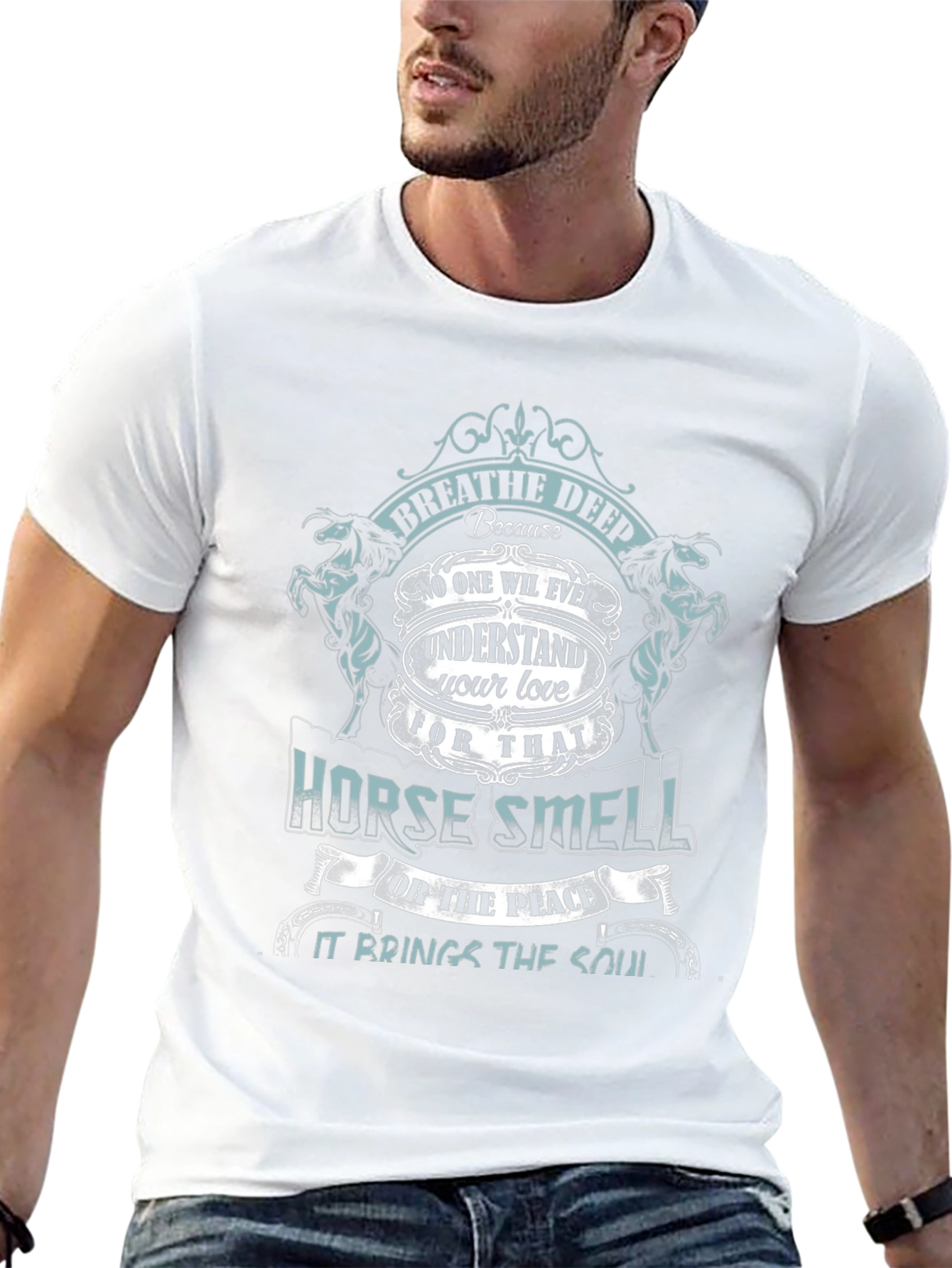 Breathe Deep Horse Smell Graphic Tee