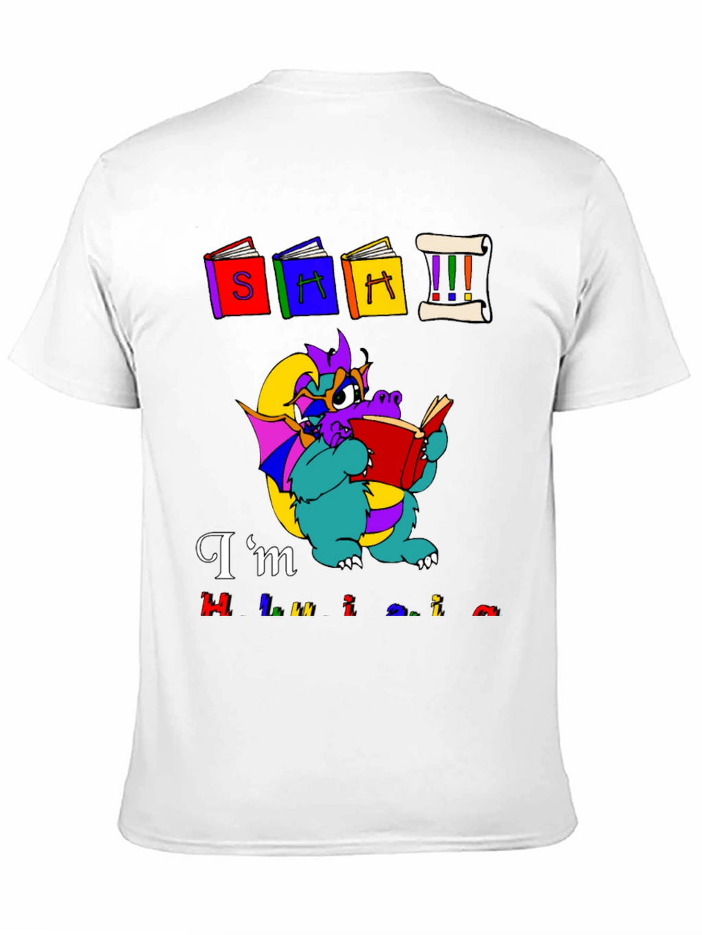 Book Dragon Graphic Tee - Im Hilarious T-Shirt