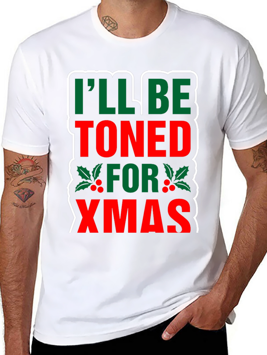 Funny Christmas Workout T-Shirt