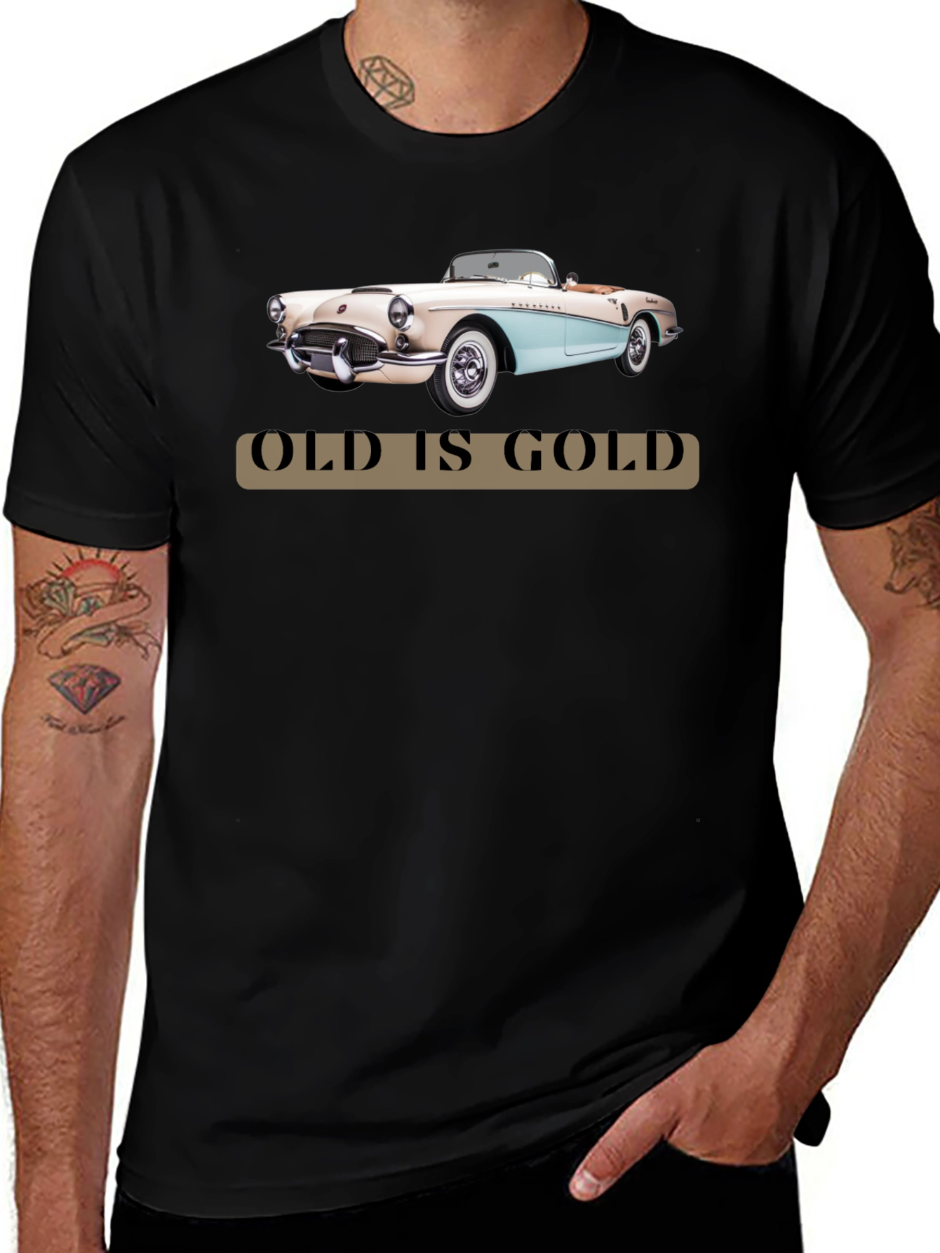 Old is Gold Classic Car T-Shirt