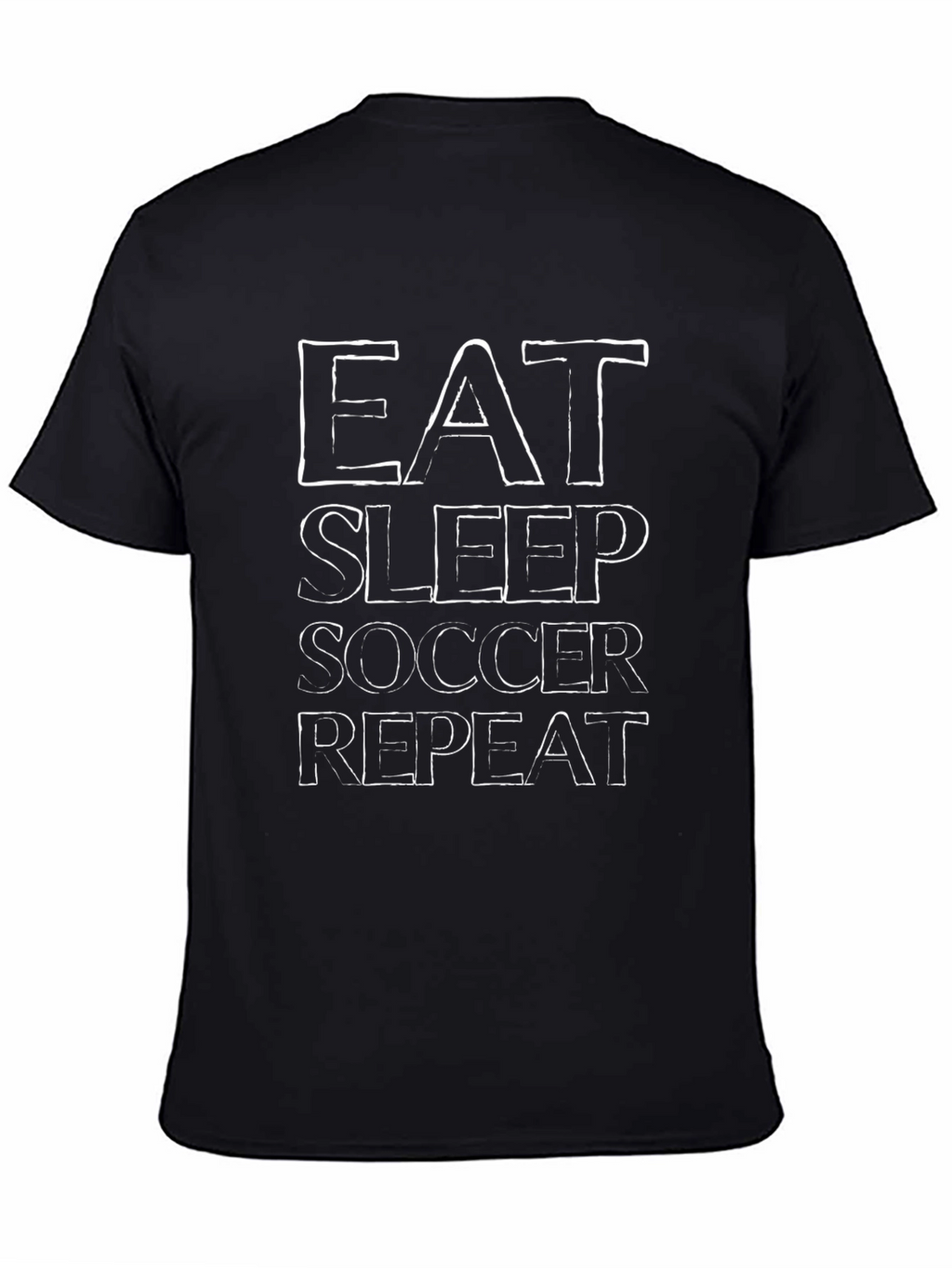 Eat Sleep Soccer Repeat Black T-Shirt