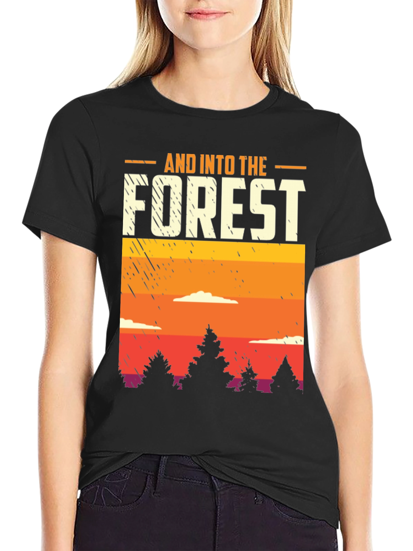 Into the Forest Graphic Tee - Nature Adventure Shirt