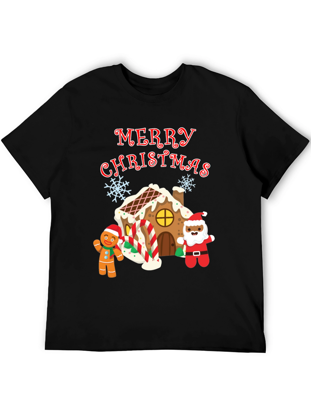 Festive Merry Christmas Graphic T-Shirt