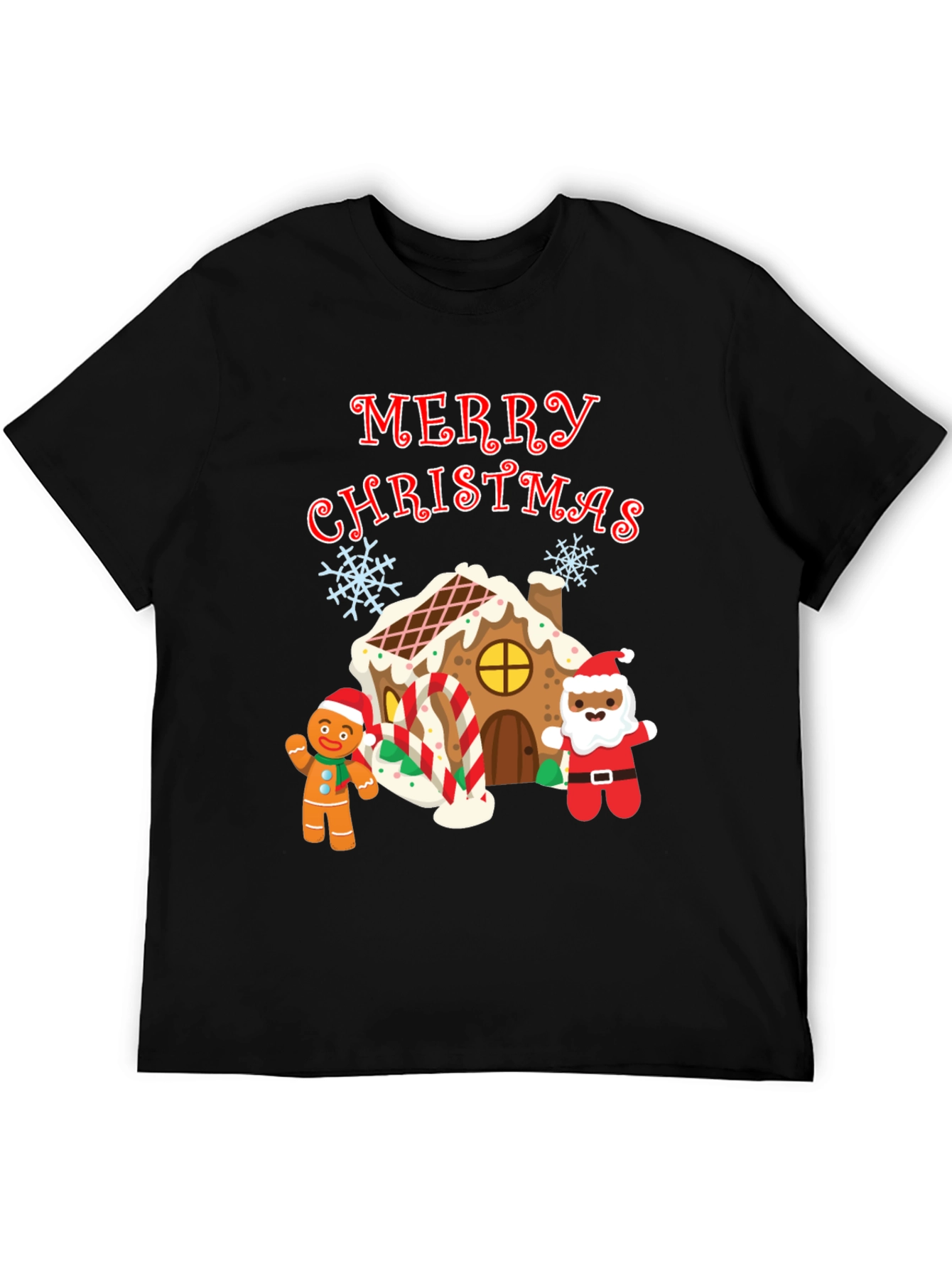 Festive Merry Christmas Graphic T-Shirt