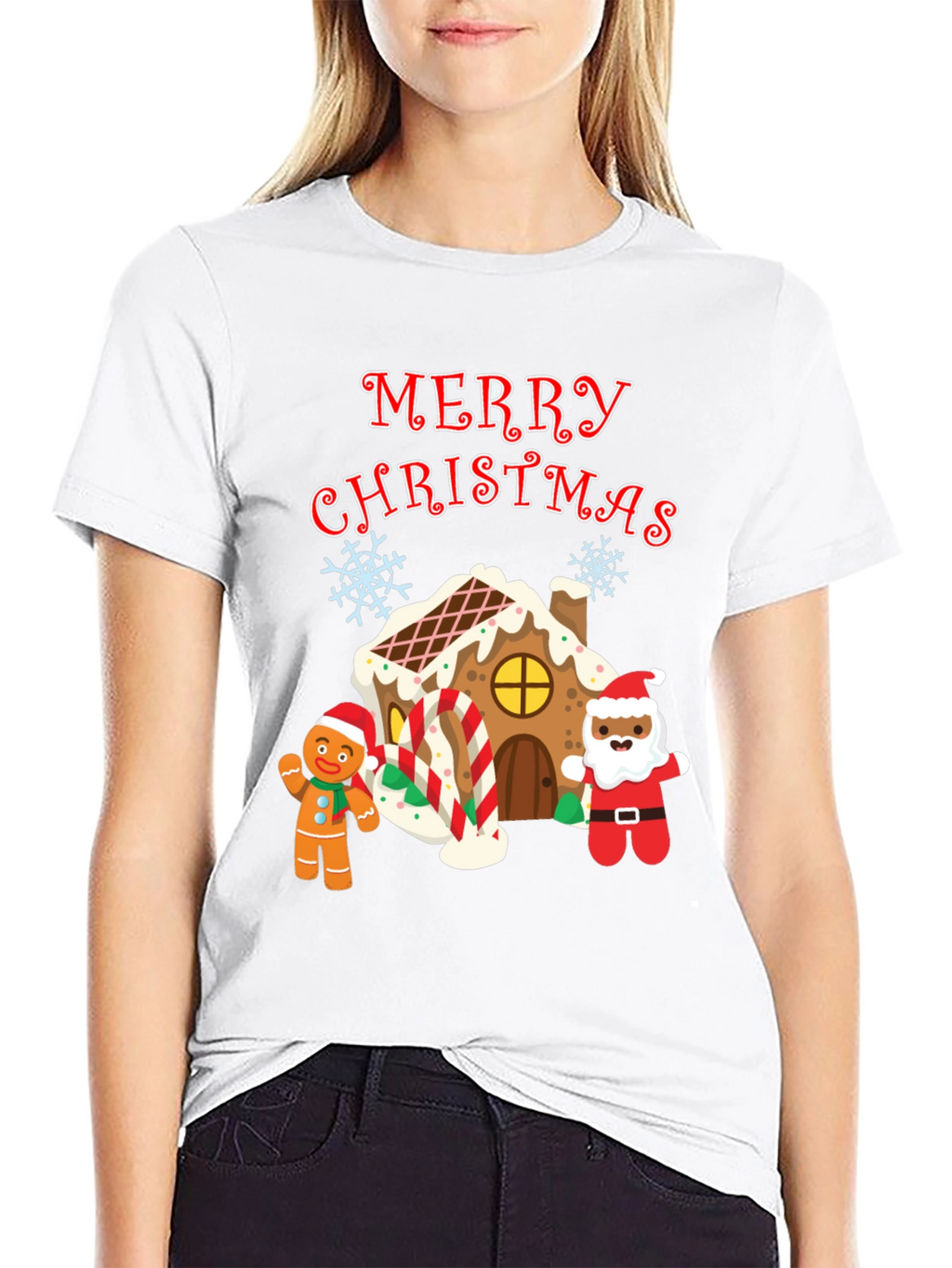 Festive Merry Christmas Graphic T-Shirt