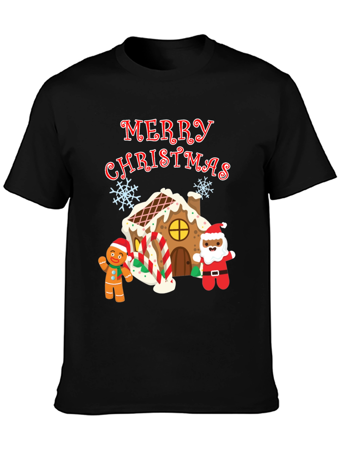 Festive Merry Christmas Graphic T-Shirt