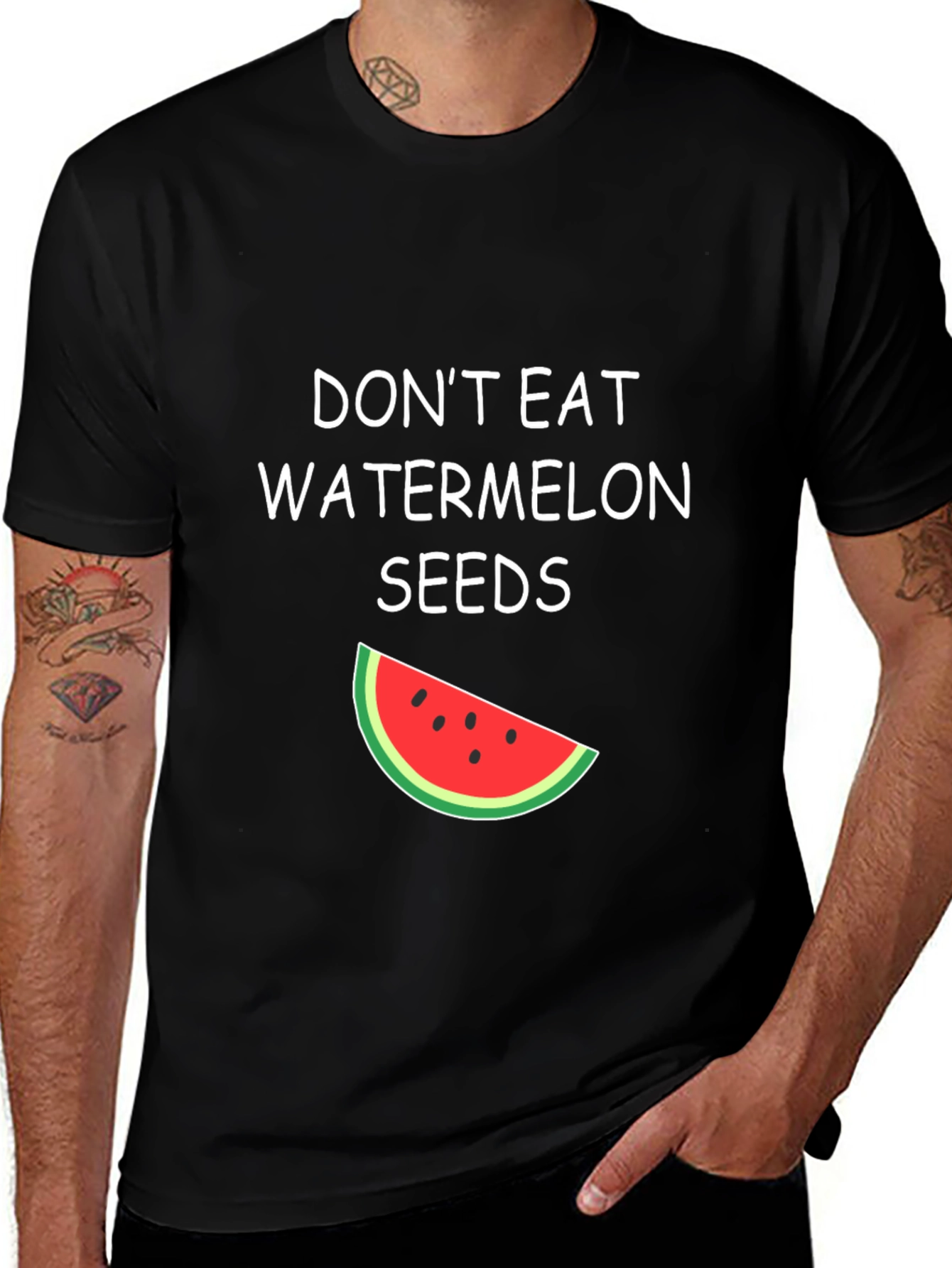 Funny Watermelon Seeds Graphic Tee