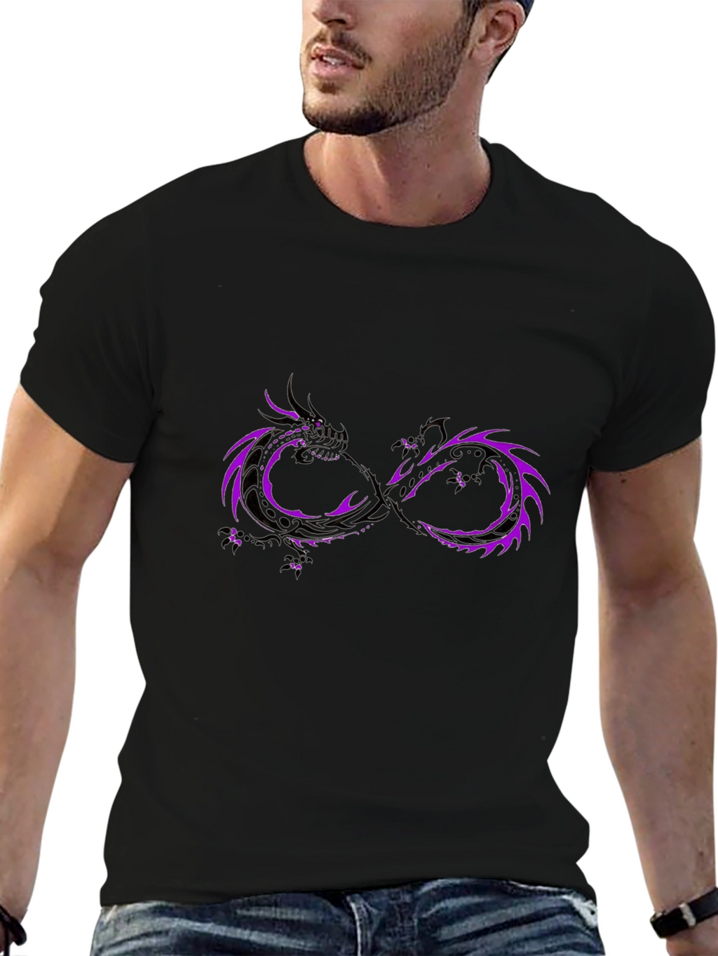 Dragon Infinity Symbol Graphic Tee