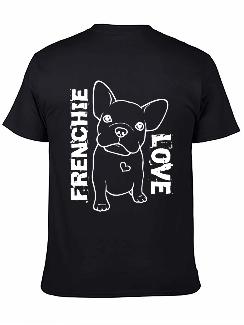 Frenchie Love Graphic Tee - Black