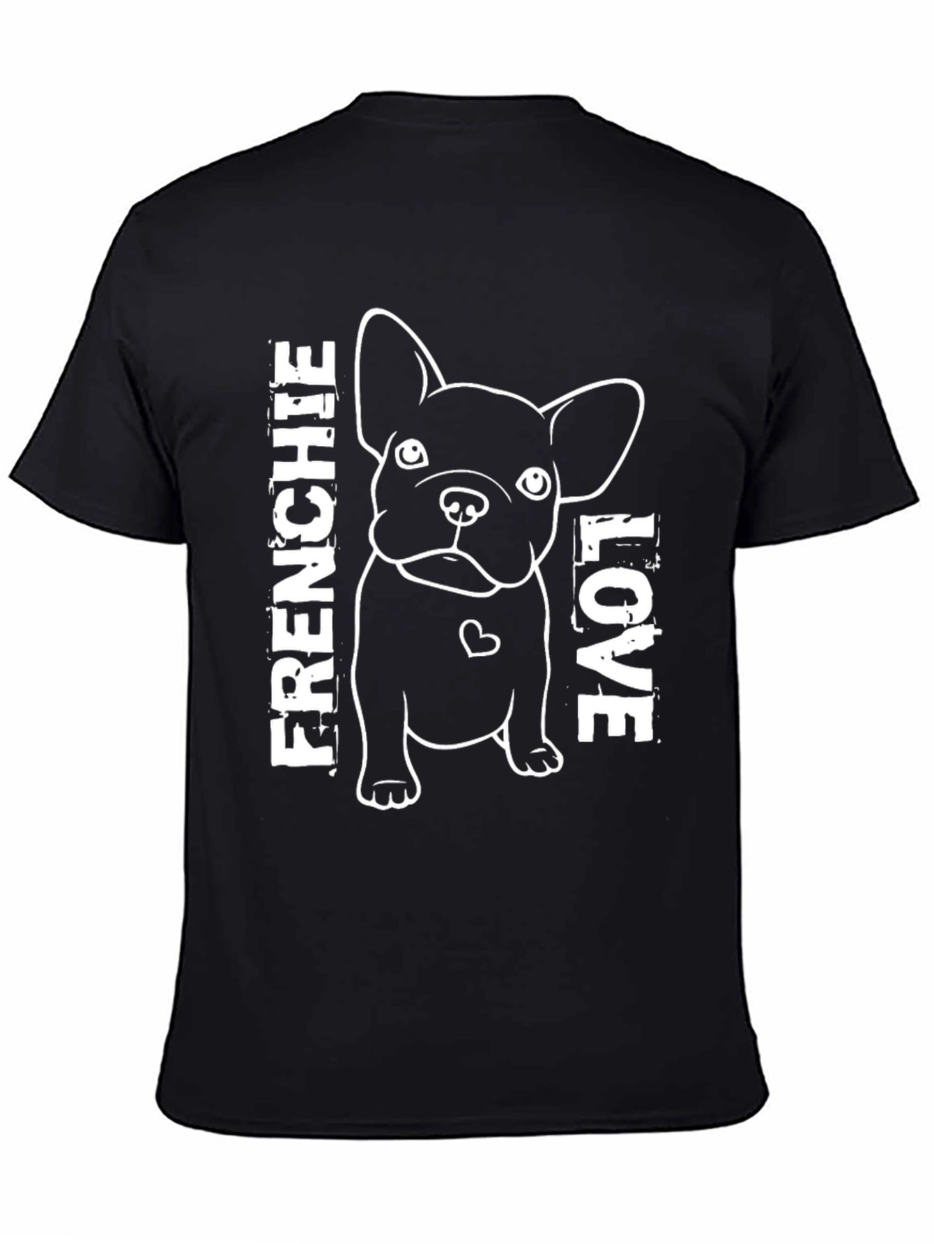 Frenchie Love Graphic Tee - Black