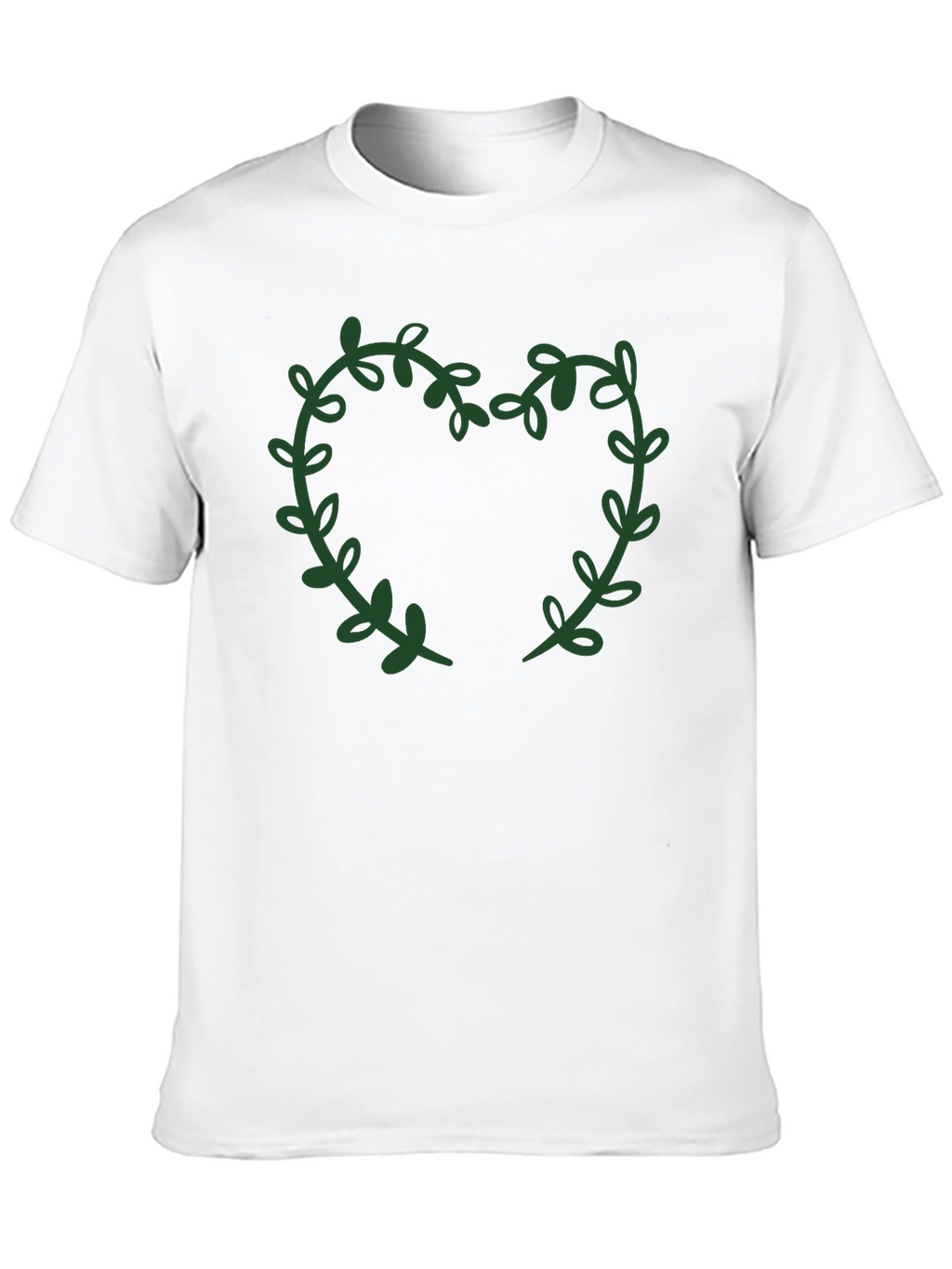 Leaf Heart Graphic Tee - Stylish Casual Wear