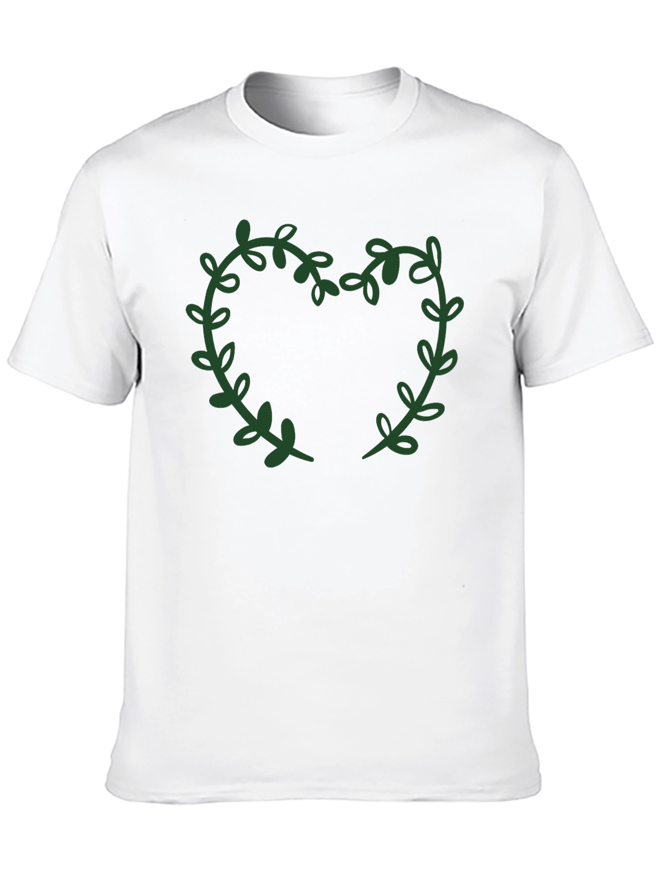 Leaf Heart Graphic Tee - Stylish Casual Wear