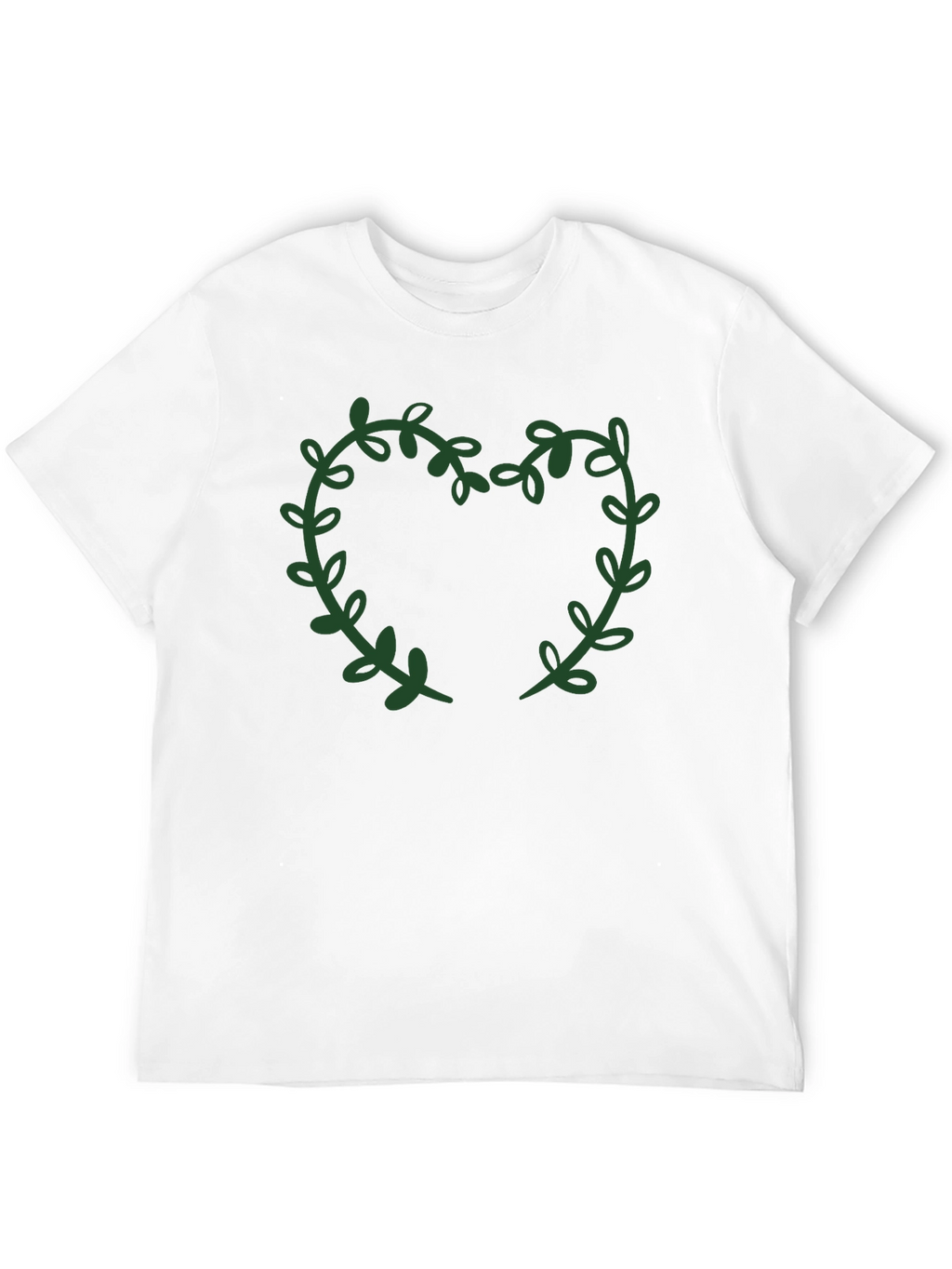 Leaf Heart Graphic Tee - Stylish Casual Wear