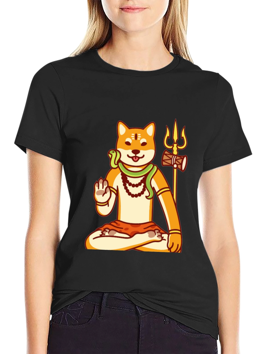 Shiba Inu Shiva T-Shirt - Meditating Doge Tee
