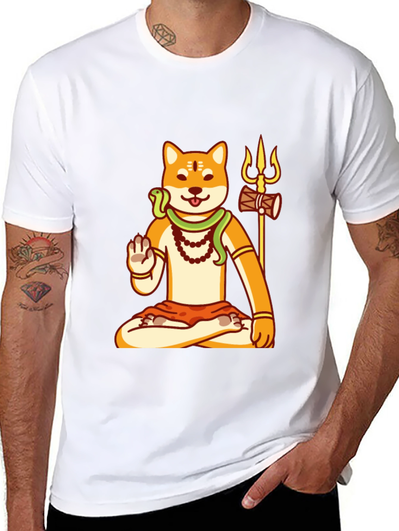 Shiba Inu Shiva T-Shirt - Meditating Doge Tee