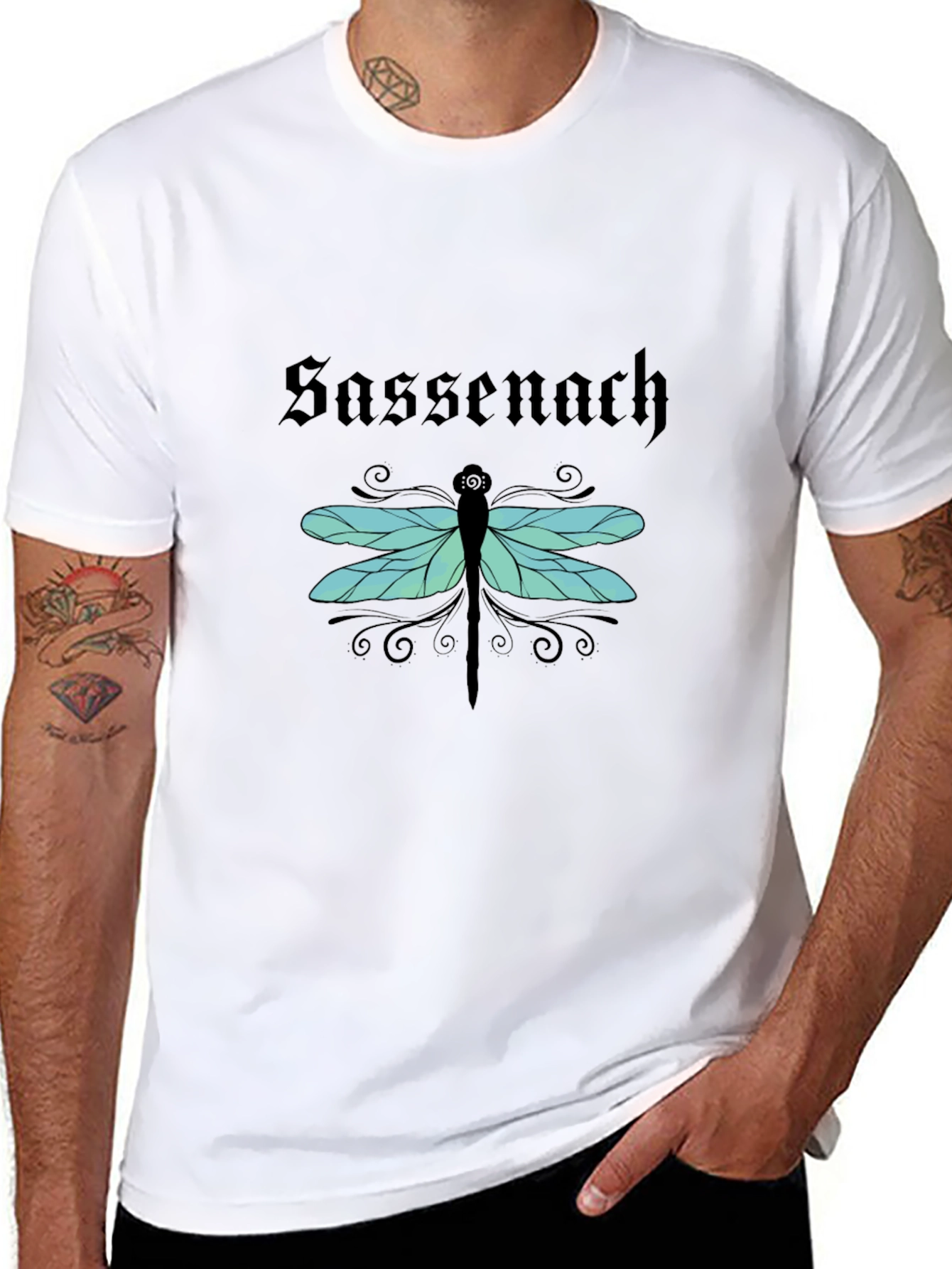 Sassenach Dragonfly Black T-Shirt