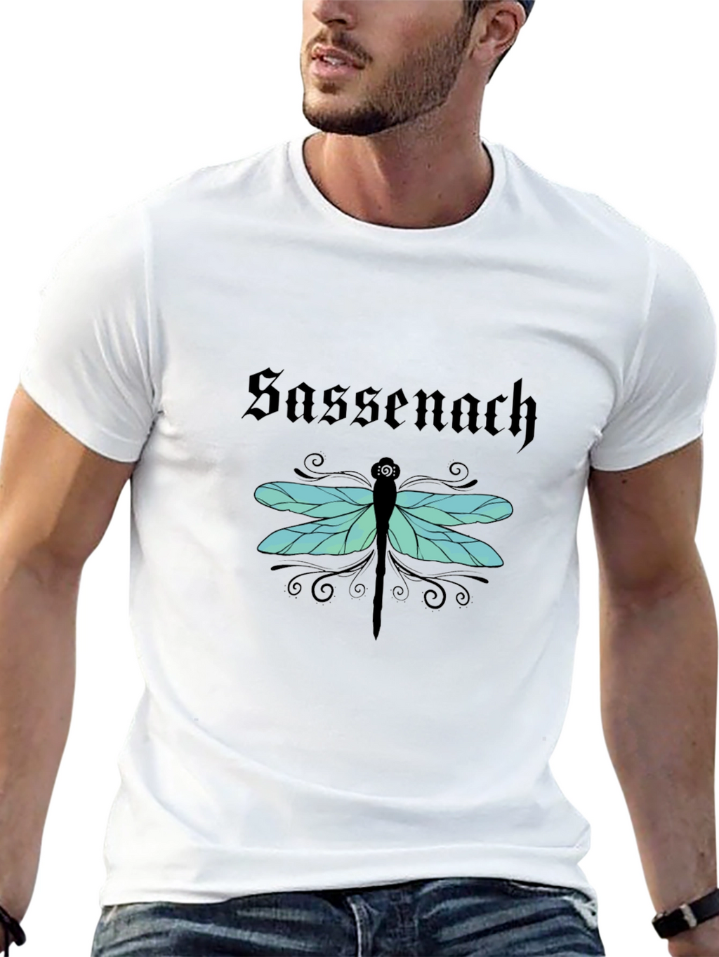 Sassenach Dragonfly Black T-Shirt