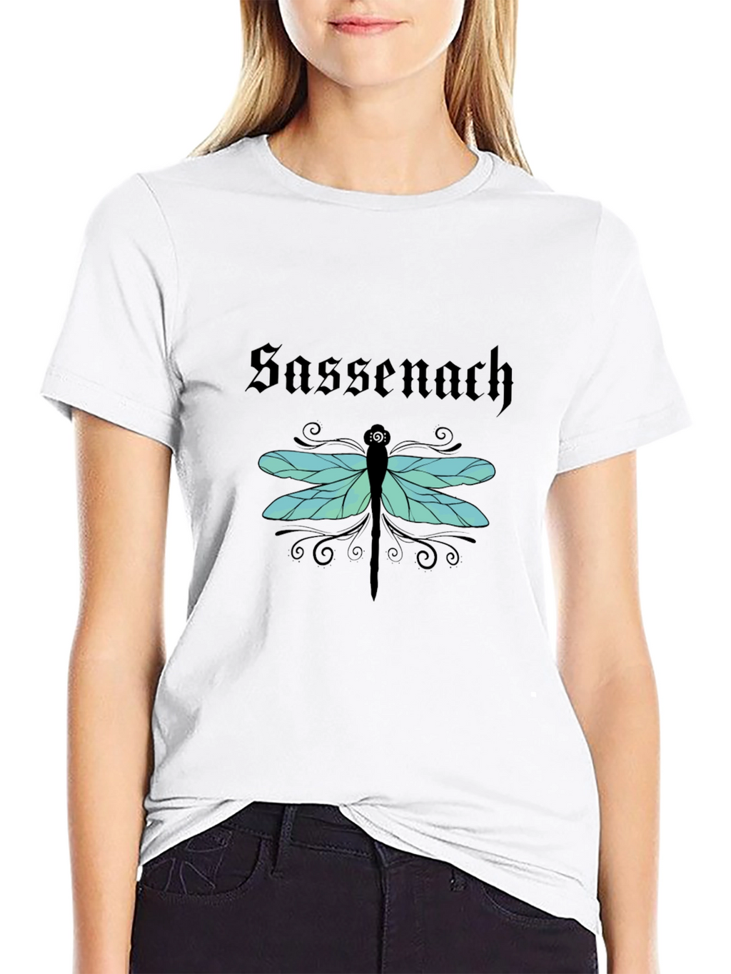 Sassenach Dragonfly Black T-Shirt