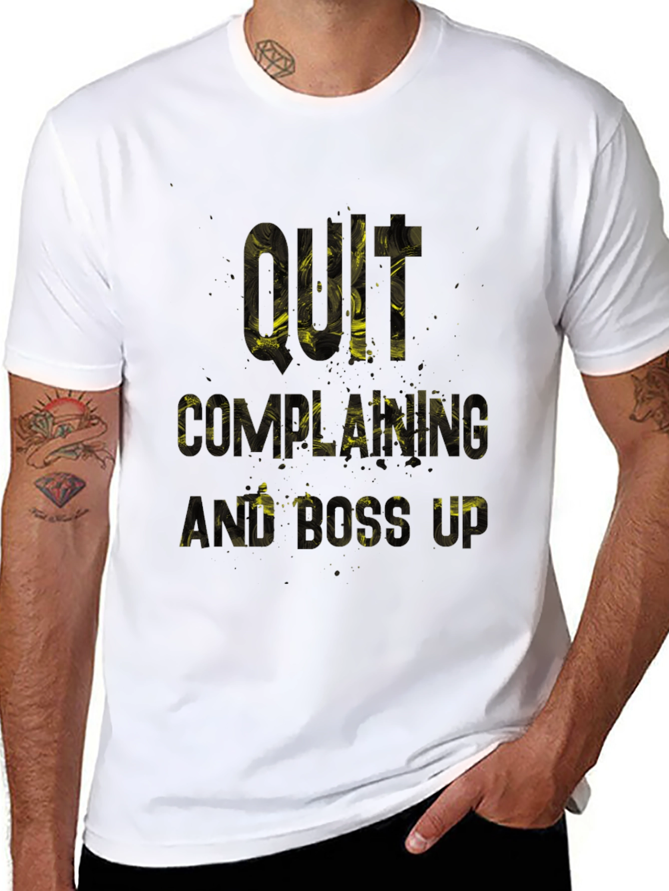 Quit Complaining & Boss Up Graphic Tee
