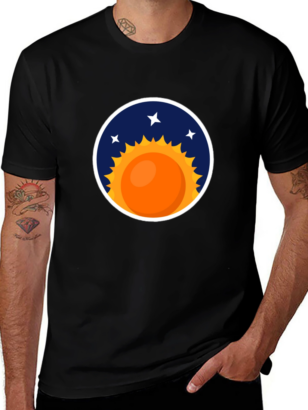 Cosmic Sun Graphic Tee - Stylish Comfort