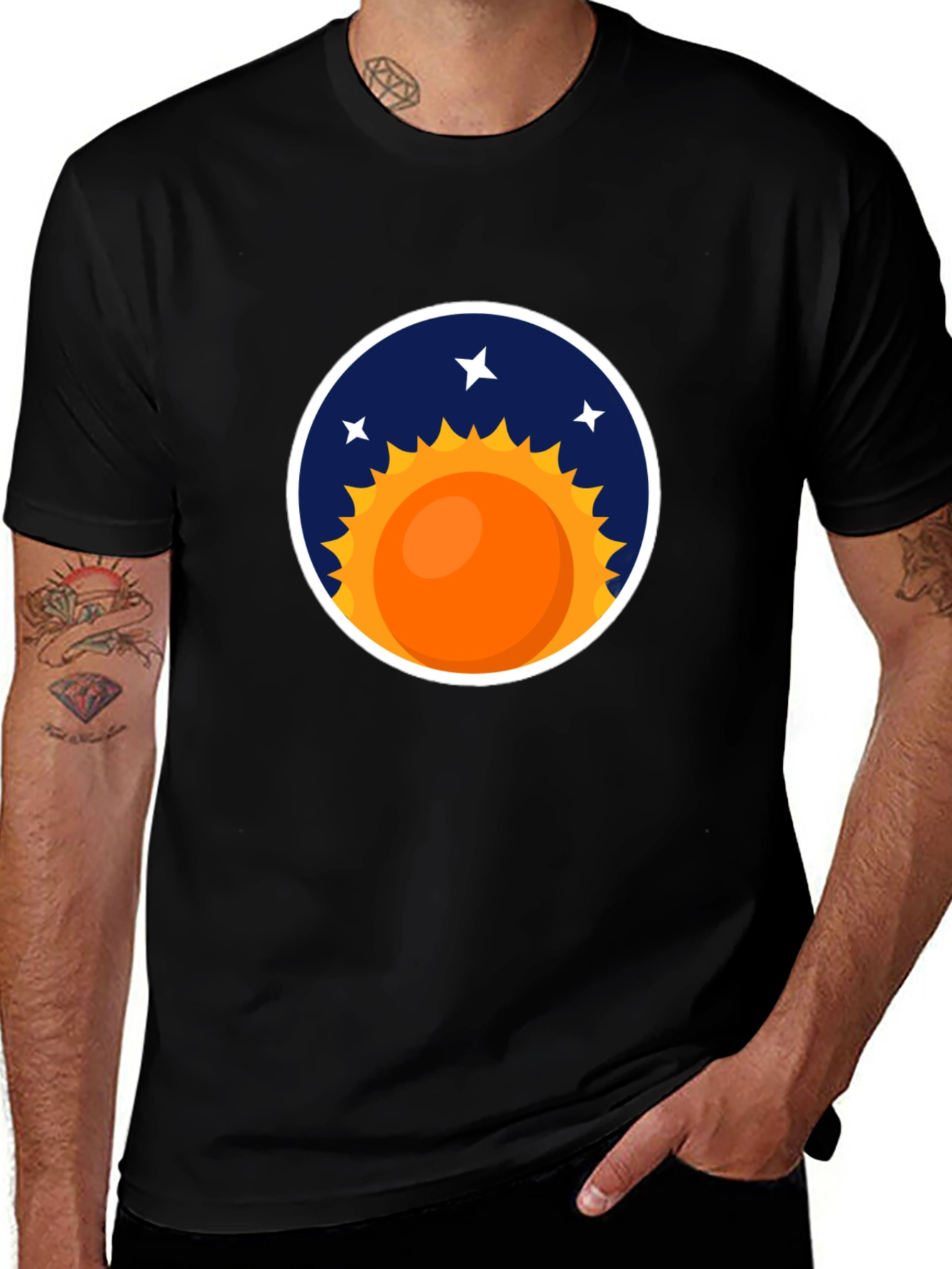 Cosmic Sun Graphic Tee - Stylish Comfort