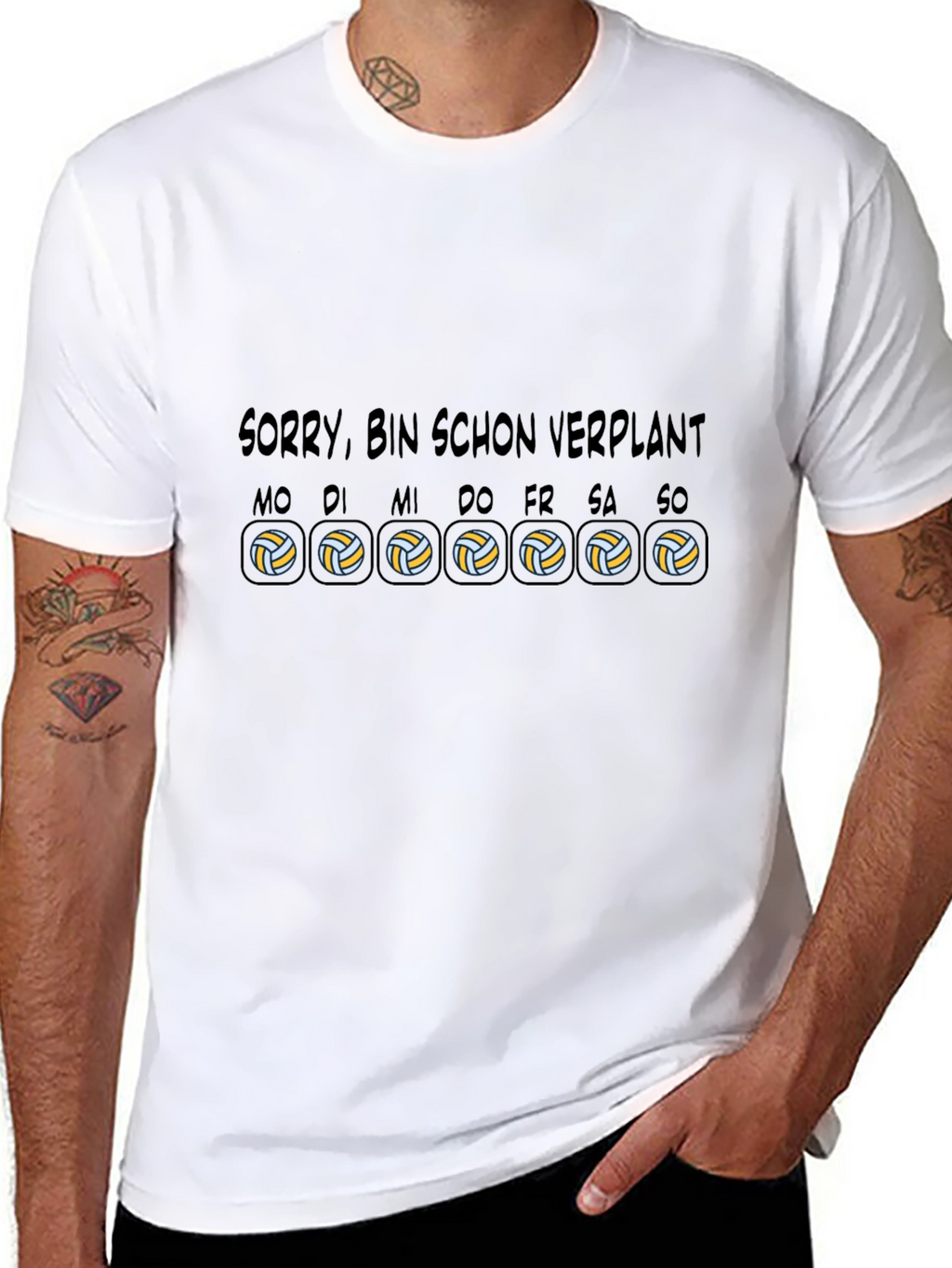 Sorry Bin Schon Verplant Volleyball T-Shirt