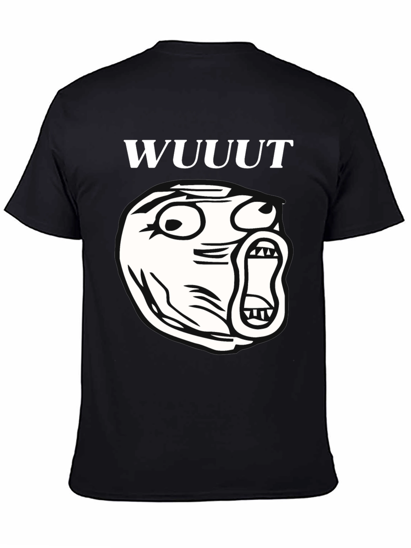 WUUUT Meme Black Graphic Tee