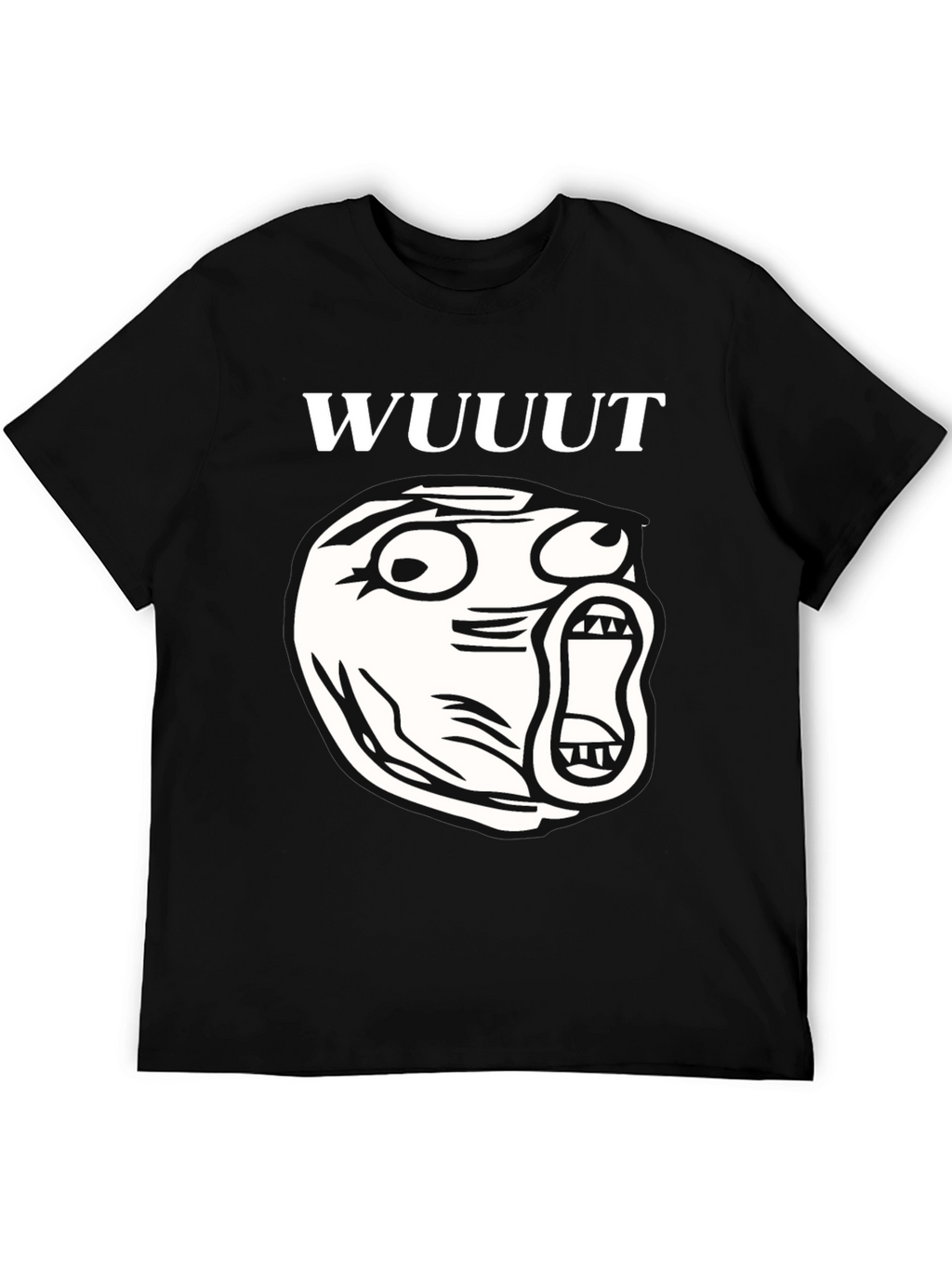 WUUUT Meme Black Graphic Tee