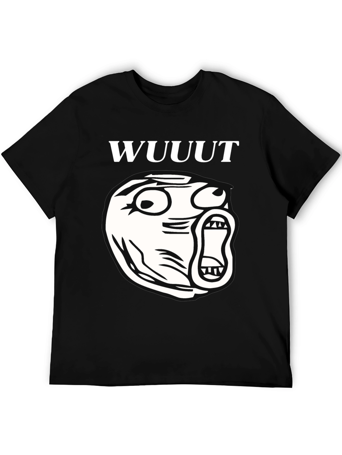 WUUUT Meme Black Graphic Tee