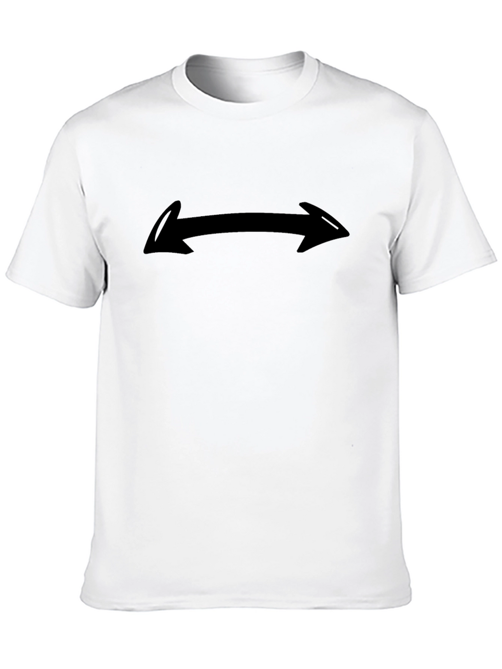 Black T-Shirt with Arrow Design