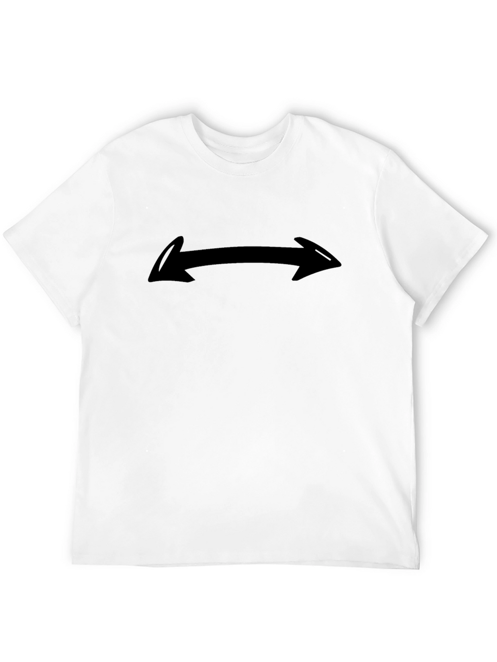 Black T-Shirt with Arrow Design